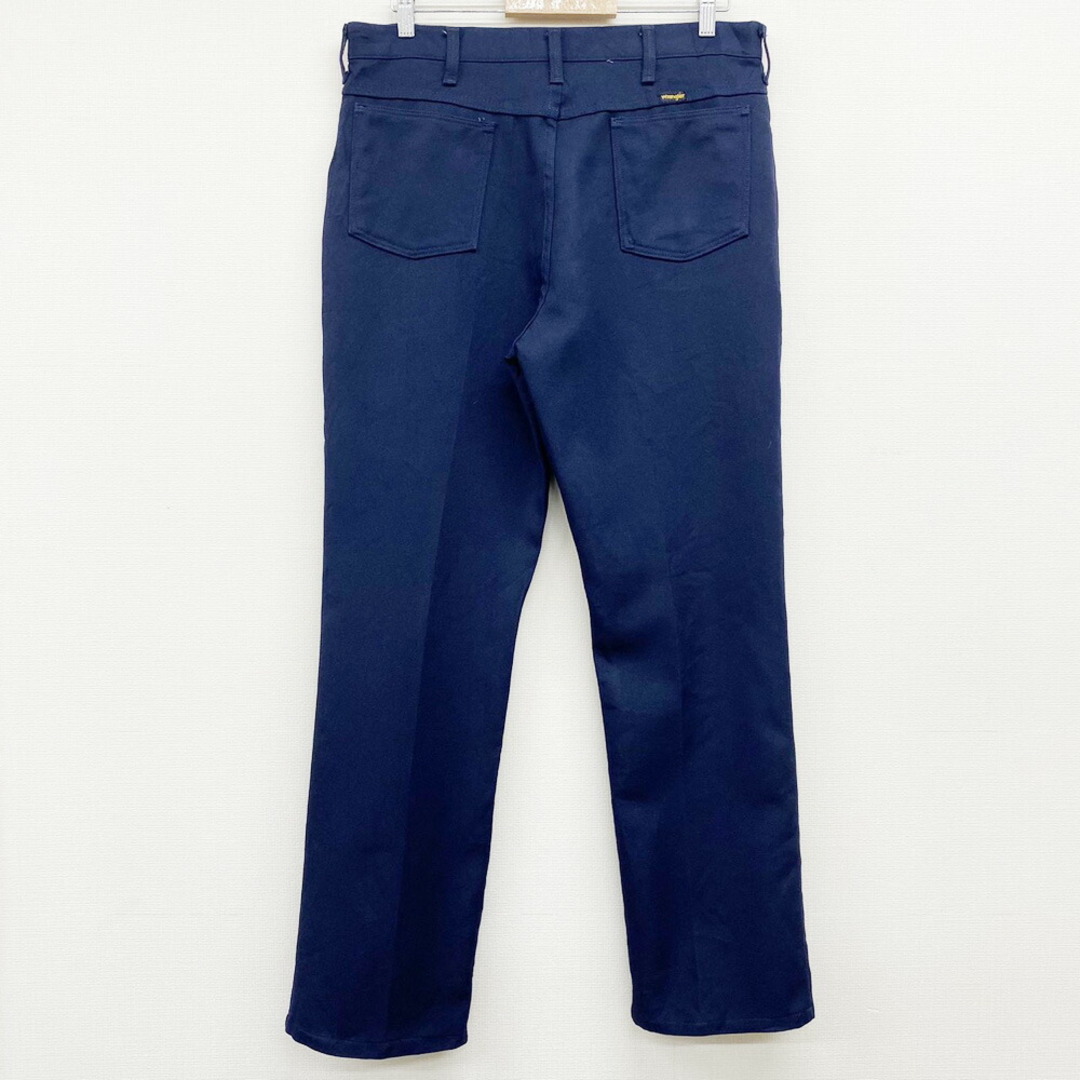 Wrangler(ラングラー)の【中古】ラングラー Wrangler スラックス パンツ ウエスタン ランチャードレスジーンズ フレアパンツ MENS REGULAR FIT 82682NV MADE IN U.S.A サイズ：W35 L32 ネイビー メンズのスーツ(スラックス/スーツパンツ)の商品写真