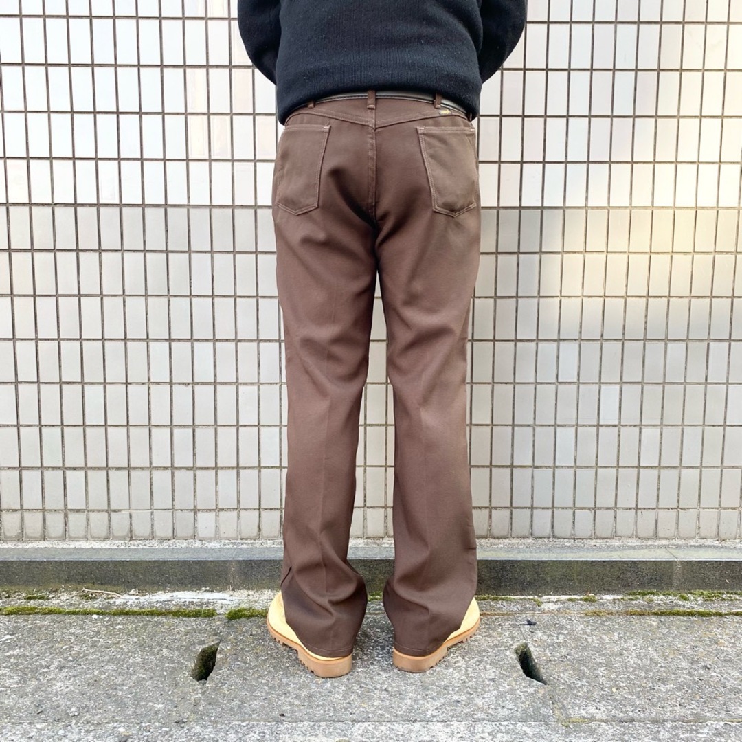 90s USA製 wrangler ランチャードレス パンツ スタプレ フレア