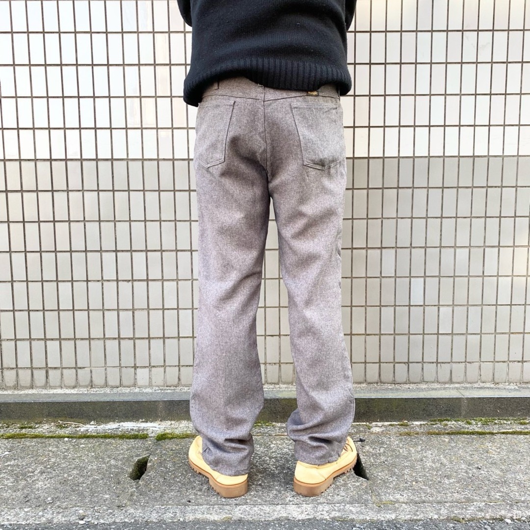 Wrangler(ラングラー)の【中古】ラングラー Wrangler スラックス パンツ ウエスタン ランチャードレスジーンズ フレアパンツ 82HG MADE IN U.S.A サイズ：W34 L31.5 ヘザーグレー メンズのスーツ(スラックス/スーツパンツ)の商品写真