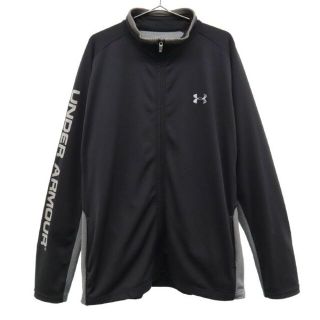 アンダーアーマー(UNDER ARMOUR)のアンダーアーマー 刺繍 長袖 ジャージ XL ブラック×グレー UNDER ARMOUR スポーツ トレーニング メンズ 【中古】  【230227】(ジャージ)