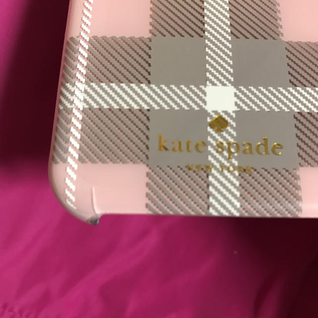 kate spade new york(ケイトスペードニューヨーク)のケイトスペード iPhone6/6sケース ピンクチェック スマホ/家電/カメラのスマホアクセサリー(iPhoneケース)の商品写真