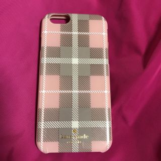 ケイトスペードニューヨーク(kate spade new york)のケイトスペード iPhone6/6sケース ピンクチェック(iPhoneケース)