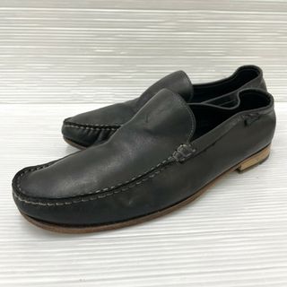 パラブーツ(Paraboot)のパラブーツ ParaBoot レザー スリッポン ドレスシューズ サイズ：US10 チャコールグレー系 【古着】古着 【中古】 中古 mellow(スリッポン/モカシン)