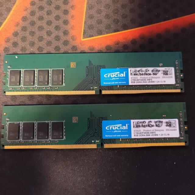 Crucial DDR4-2666 8GB×2枚