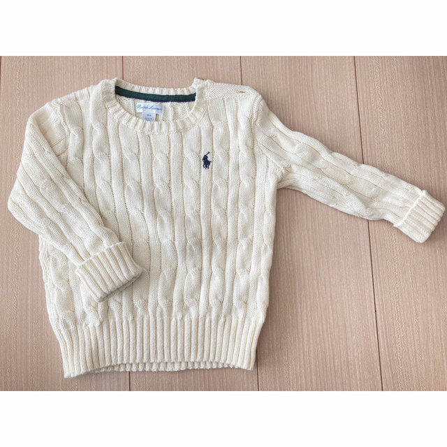 Ralph Lauren(ラルフローレン)のラルフローレン/Ralph Lauren 18M セーター/ニット　ホワイト キッズ/ベビー/マタニティのベビー服(~85cm)(ニット/セーター)の商品写真