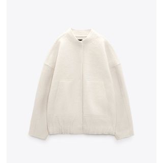 ザラ(ZARA)のZARA ザラ ポケットオーバーサイズ ボンバージャケット M L(ブルゾン)