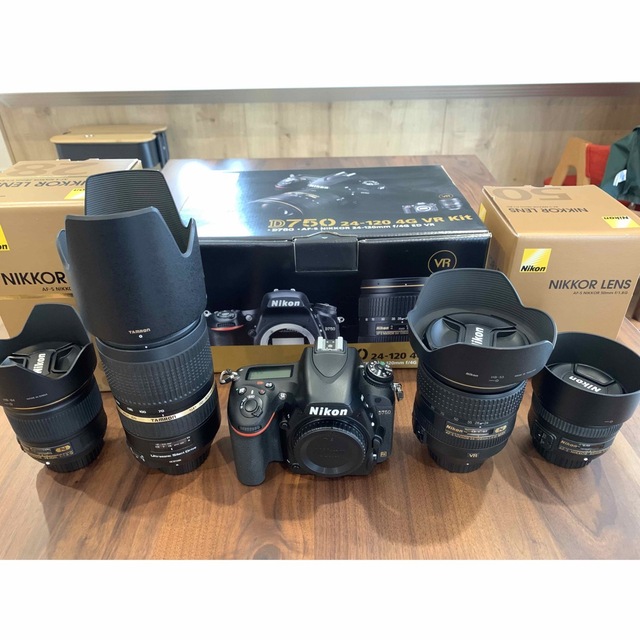 Nikon - NIKON D750 24-120 VR レンズキット+レンズ3本セットの通販 by ...