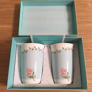 ティファニー(Tiffany & Co.)の【ちぬちゃん様専用】ティファニー ピンクチューリップカップ(グラス/カップ)