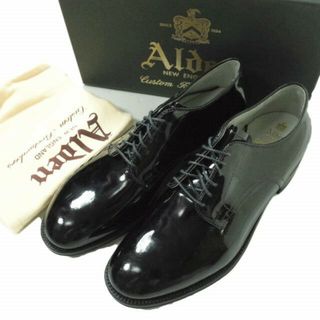 オールデン(Alden)のALDEN x District UNITED ARROWS オールデン ディストリクト ユナイテッドアローズ 別注 アメリカ製 Patent Leather Plain Toe Dover パテントレザープレーントゥシューズ 53514 US9D(27cm) ブラック 革靴 エナメル モディファイドラスト シューズ【新古品】【中古】【ALDEN × District UNITED ARROWS】(ドレス/ビジネス)