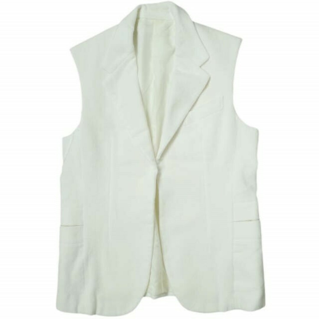 CLASS クラス 日本製 PILE SLEEVELESS JACKET パイルスリーブレスジャケット CBES39UNI 3 ホワイト テーラード ベスト アウター【CLASS】