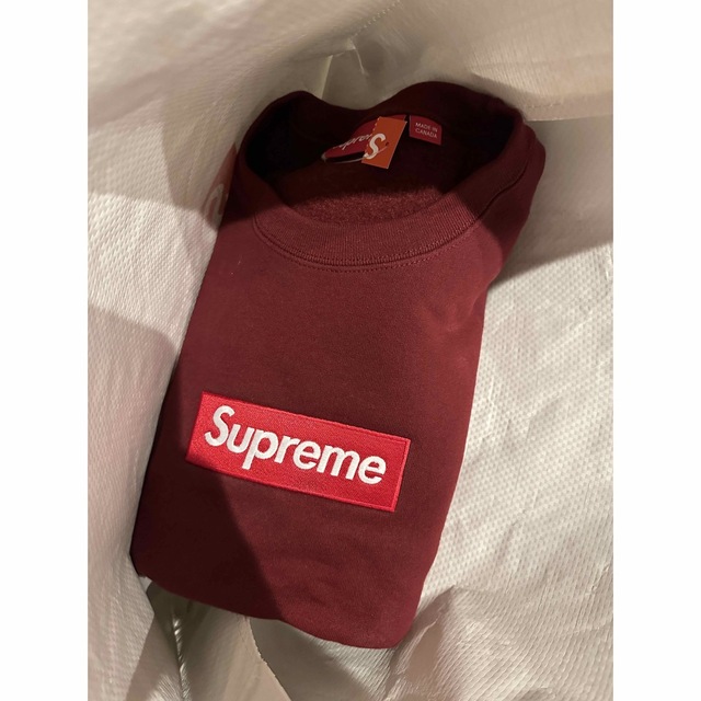 supreme box logo crewneck 新品 Cardinal