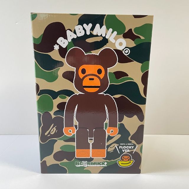 MEDICOM TOY(メディコムトイ)のBE@RBRICK BABY MILO Flocky 100％ & 400％ エンタメ/ホビーのフィギュア(その他)の商品写真