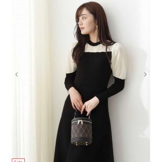 プロポーションボディドレッシング(PROPORTION BODY DRESSING)のPROPORTION BODY DRESSING  シアーパフニットワンピース　(ロングワンピース/マキシワンピース)