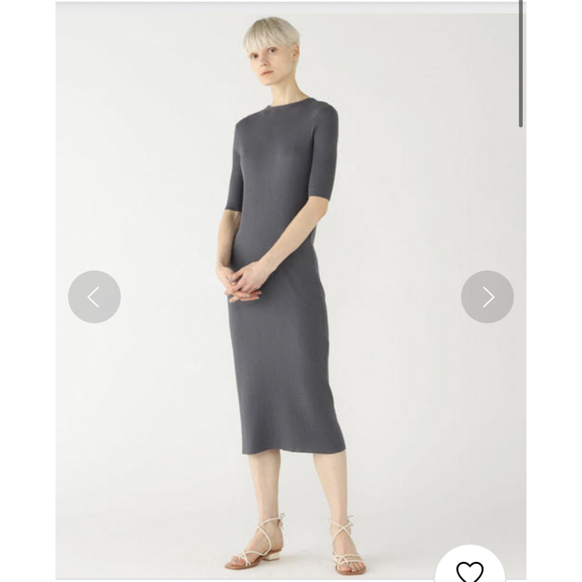 【美品】ギザコットンリブロングワンピース