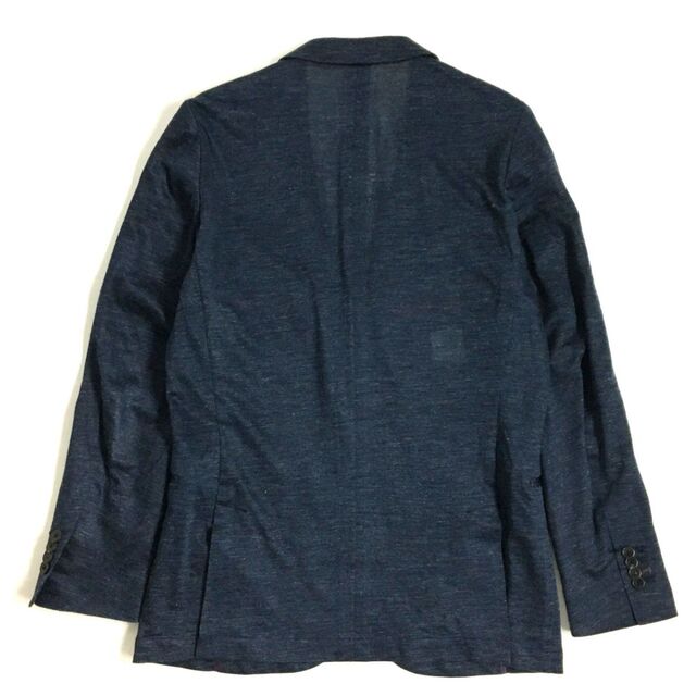 Paul Smith(ポールスミス)の極美品▼Paul Smith ポールスミス 1599K リネン/麻100% ジャージジャケット/サマージャケット/テーラード 紺 L メンズ 日本製 正規品 メンズのジャケット/アウター(テーラードジャケット)の商品写真