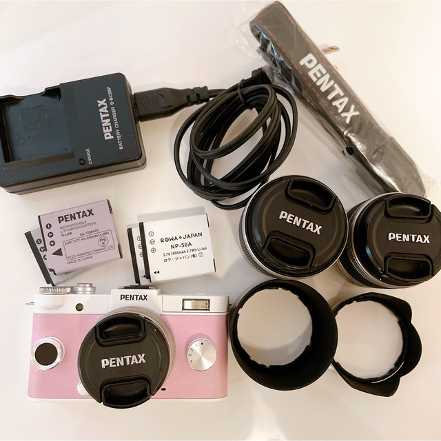 PENTAX(ペンタックス)のPENTAX Q-S1＋レンズ3本セット スマホ/家電/カメラのカメラ(ミラーレス一眼)の商品写真