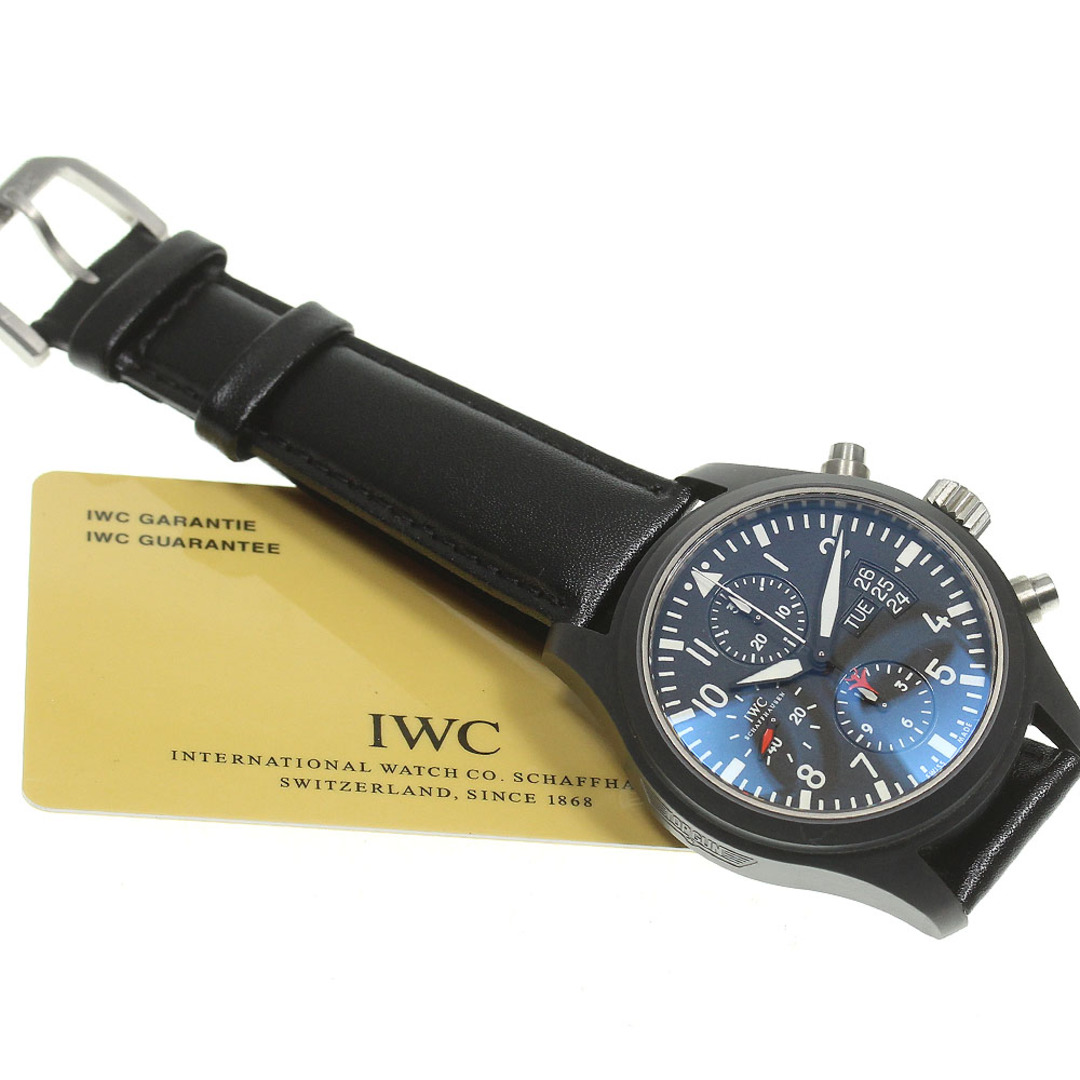 IWC IWC SCHAFFHAUSEN IW388001 パイロットウォッチ トップガン クロノグラフ 自動巻き メンズ 保証書付き_756074