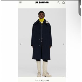 21AW JILSANDER ステンカラーコート チェスターコート 46 21AW JILSANDER ステンカラーコート チェスターコート 46