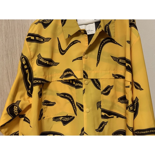 SIMS(シムス)のシムス SIMS コーチジャケット YLW イエロー 黄色 柄シャツ メンズのトップス(シャツ)の商品写真