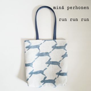 ミナペルホネン(mina perhonen)のミナペルホネン　ハンドメイド　run run run ミニトートバック(バッグ)