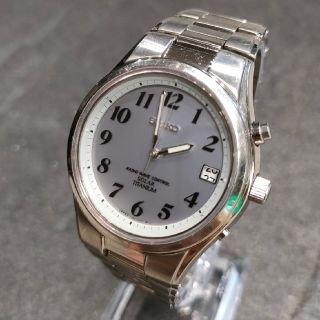 セイコー(SEIKO)のジャンク品　SEIKO　セイコー　ソーラー　　腕時計　シルバー(腕時計(アナログ))