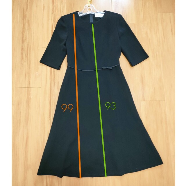 7号礼服 喪服 セットアップ 五分袖ワンピース レディースのフォーマル/ドレス(礼服/喪服)の商品写真