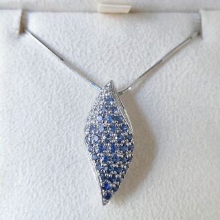 ポーラ(POLA)のポーラ ダイヤモンド×サファイア ネックレス K18WG 1.00ct 9.1g(ネックレス)