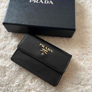 プラダ(PRADA)の美品 PRADA プラダ カードケース 名刺入れ 財布(名刺入れ/定期入れ)