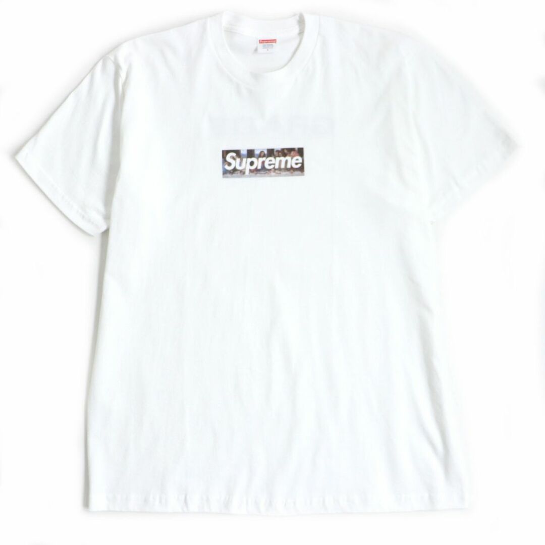 Supreme - 極美品▼21SS Supreme シュプリーム GRAZIE Milan Box Logo Tee ミラノ ボックスロゴ クルーネック 半袖Tシャツ ホワイト L メンズ USA製
