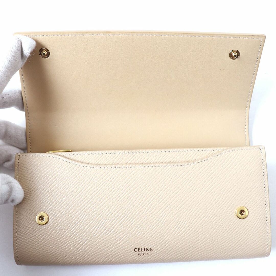 celine - 極美品△CELINE セリーヌ ラージフラップ グレインカーフ