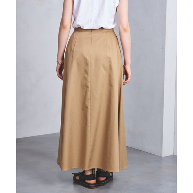 【美品】UNITED ARROWS チノ ラップ ロングスカート† ◆