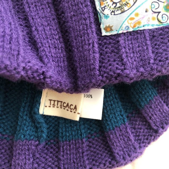 titicaca(チチカカ)のTITICACA ベビー ニット帽 フリーサイズ キッズ/ベビー/マタニティのこども用ファッション小物(帽子)の商品写真