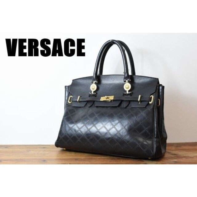 VERSACE ウエストバッグ ショルダーバッグ メデューサ ロゴ 金 美品 