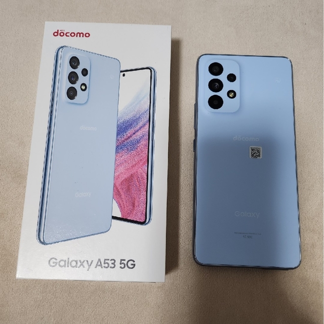 Galaxy(ギャラクシー)のGalaxy　A53 5G オーサムブルー 　ドコモ スマホ/家電/カメラのスマートフォン/携帯電話(スマートフォン本体)の商品写真