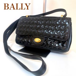 Bally - 人気 BALLY バリー ショルダーバッグ Wフラップ レザー ターン