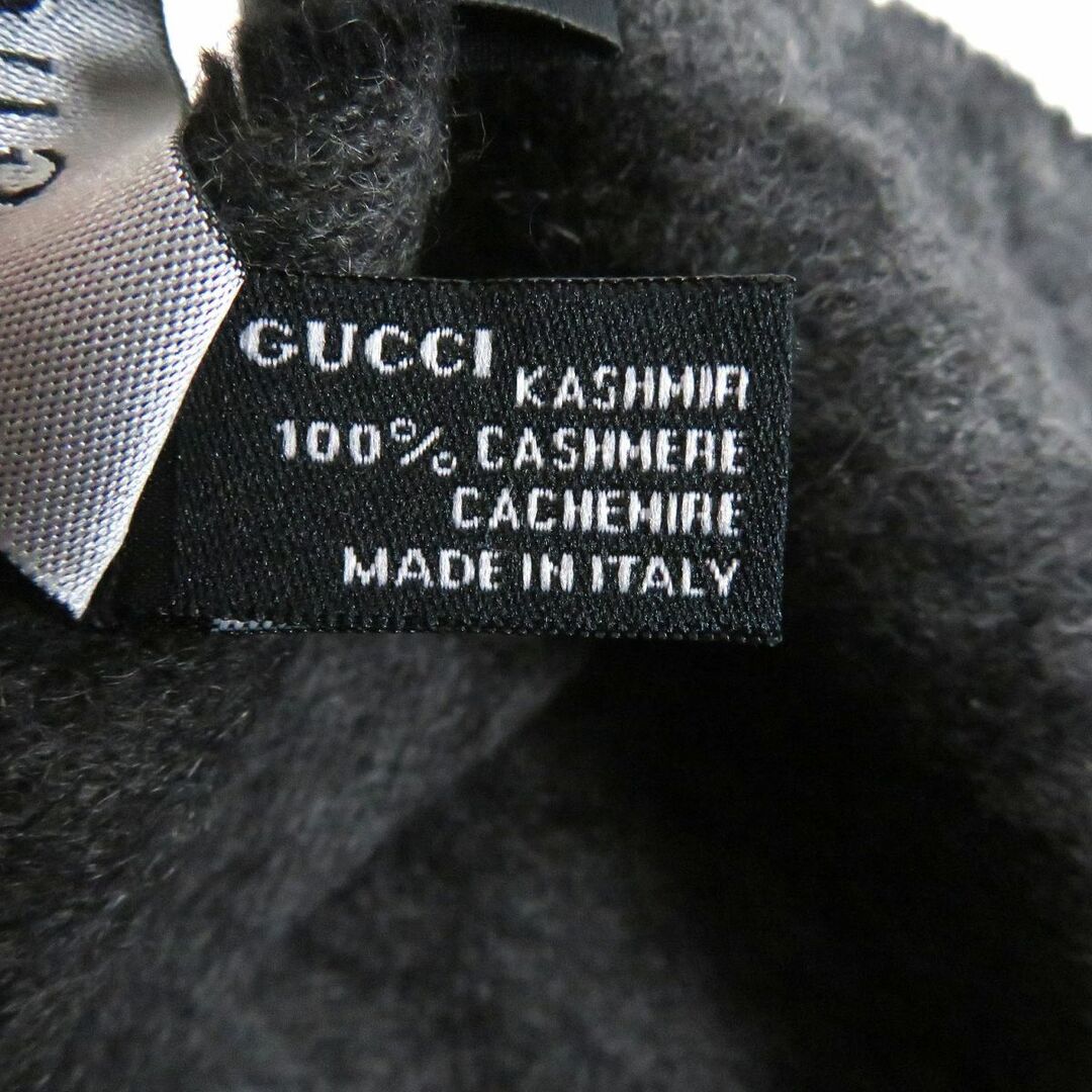 Gucci 美品□GUCCI/グッチ GG総柄 カシミヤ% フリンジマフラー