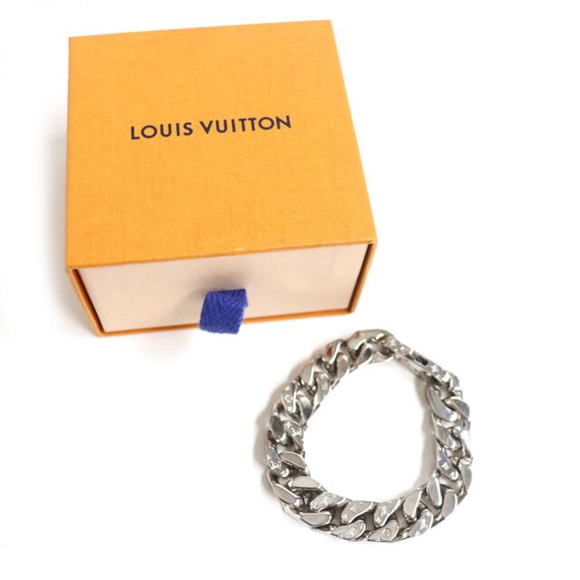 定番 - VUITTON LOUIS 良品▽LOUIS 箱付き 伊製 メンズ M シルバー