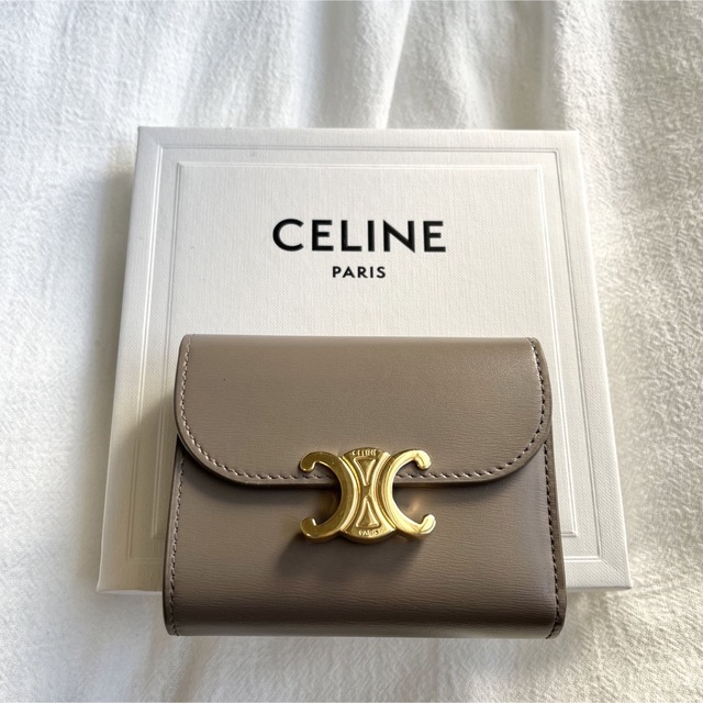 CELINE セリーヌ トリオンフ 三つ折り財布 - 折り財布