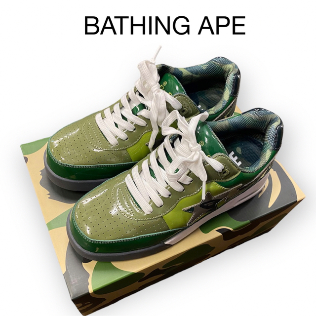 A BATHING APE(アベイシングエイプ)のBATHING APE ROADSTA カモ　27cm ストリート　パテント メンズの靴/シューズ(スニーカー)の商品写真