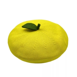レモン グレープフルーツ  ゆず ベレー帽 フルーツ レディース(ハンチング/ベレー帽)