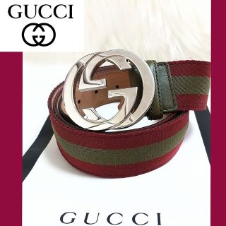 グッチ(Gucci)のグッチ GUCCI✦ ベルト インターロッキング✦シェリーライン ダブルＧＧ✦(ベルト)