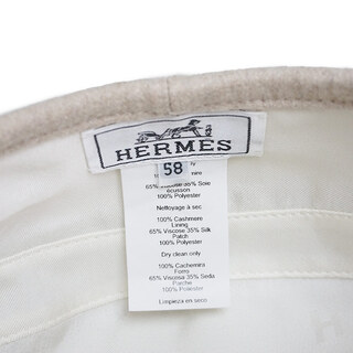 Hermes - エルメス サントノーレ ベレー帽 帽子 ハット #58 カシミヤ