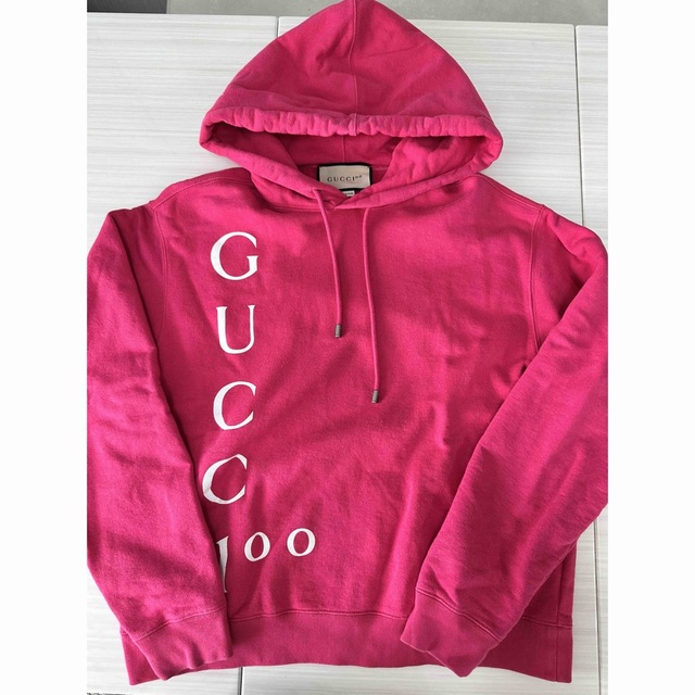 Gucci - GUCCI ウィメンズ 100周年記念 フーディー ピンク XS