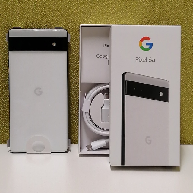 Google Pixel(グーグルピクセル)の【新品未使用】Google Pixel 6a 人気ホワイト白 SIMフリー スマホ/家電/カメラのスマートフォン/携帯電話(スマートフォン本体)の商品写真