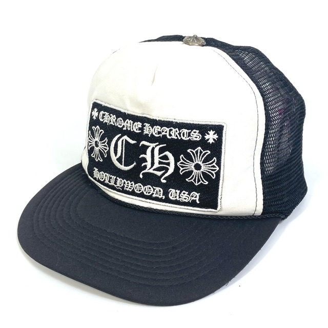 クロムハーツ CHROME HEARTS CH トラッカー メッシュ 帽子 キャップ キャンバス ブラック