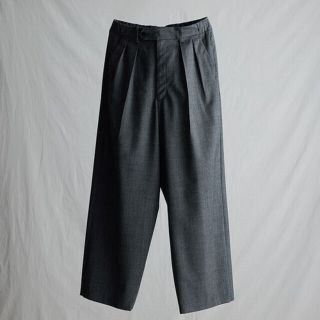 リドム(LIDNM)の【LIDNM】WOOL BAGGY TROUSERS / GRAY(スラックス)