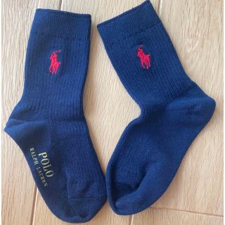 ラルフローレン(Ralph Lauren)の美品　ラルフローレン  キッズ　靴下　紺　15㎝(靴下/タイツ)