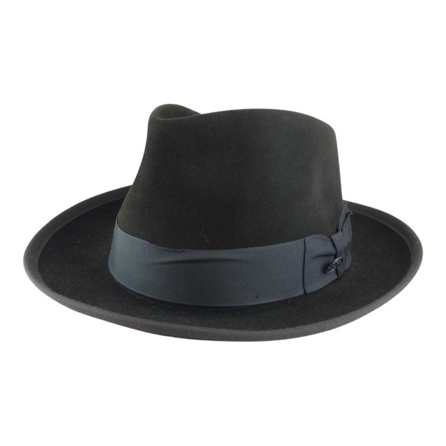 ステットソン STETSON フェルト 中折れ ハット 帽子 ブラウン系 7 1/2【中古】 メンズの帽子(その他)の商品写真