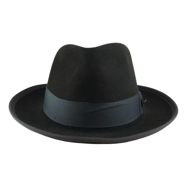 ステットソン STETSON フェルト 中折れ ハット 帽子 ブラウン系 7 1/2【中古】 メンズの帽子(その他)の商品写真