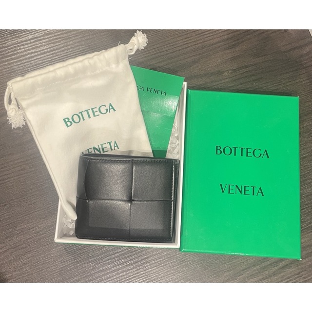 新品 ボッテガヴェネタ BOTTEGA VENETA 2つ折り財布 フレンチウォレット パンプキン